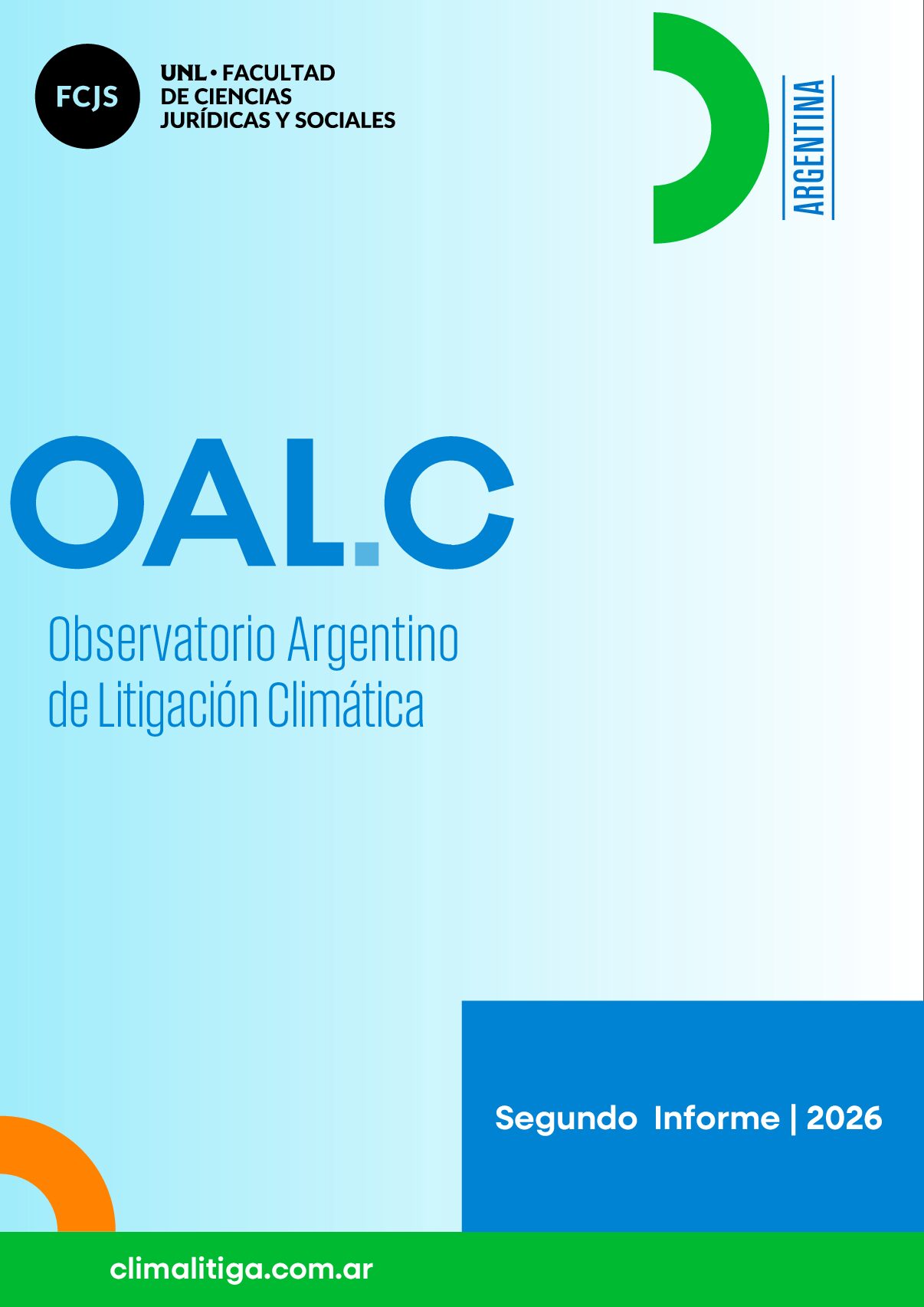 portada oalc 7 Descargue aquí el Segundo Informe 2026 del Observatorio Argentino de Litigación Climática